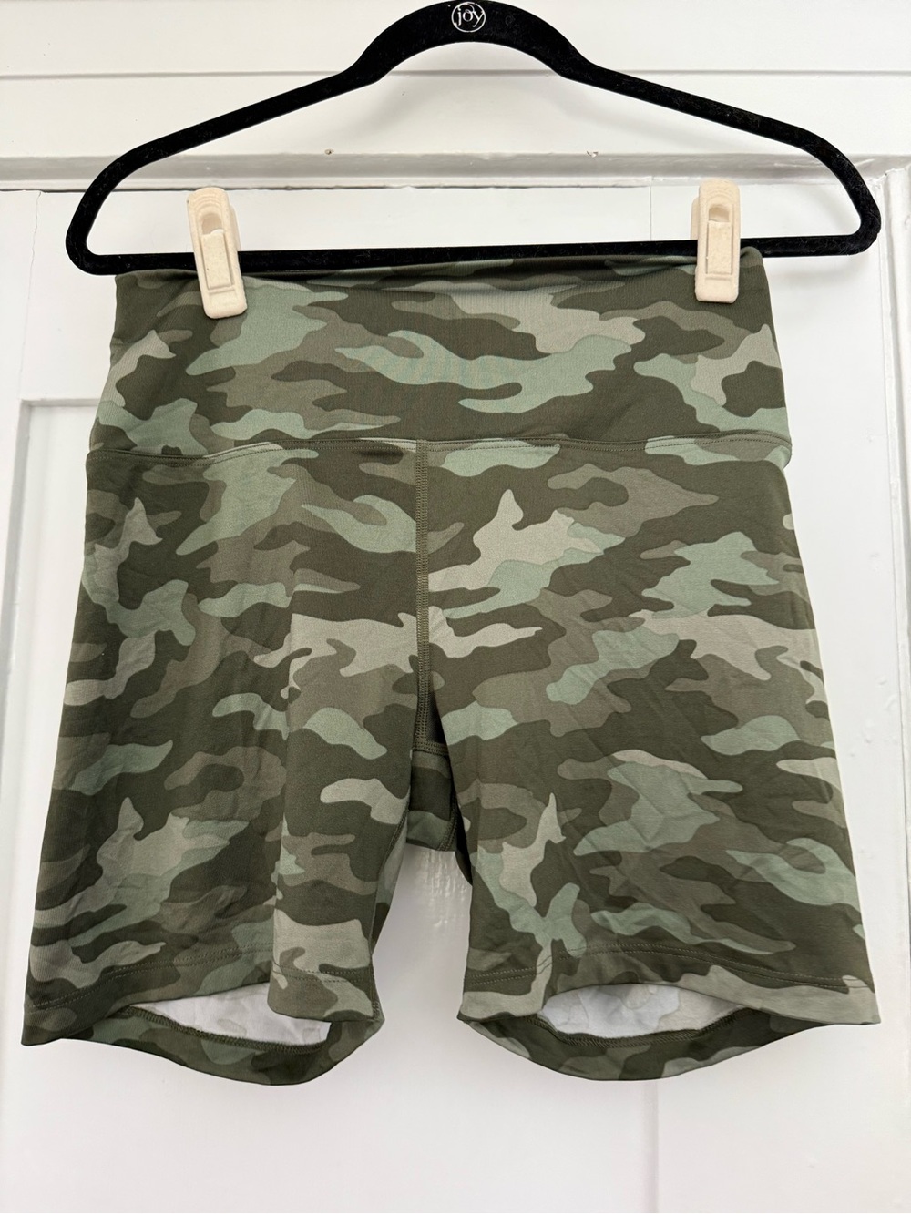 PINK Victoria's Secret Olive Green Camo Biker Shorts